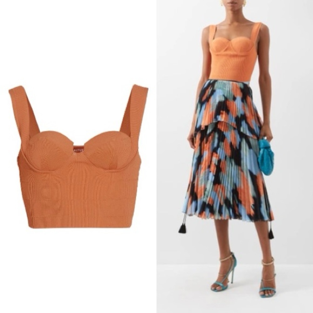 Altuzarra Orange Crop Top